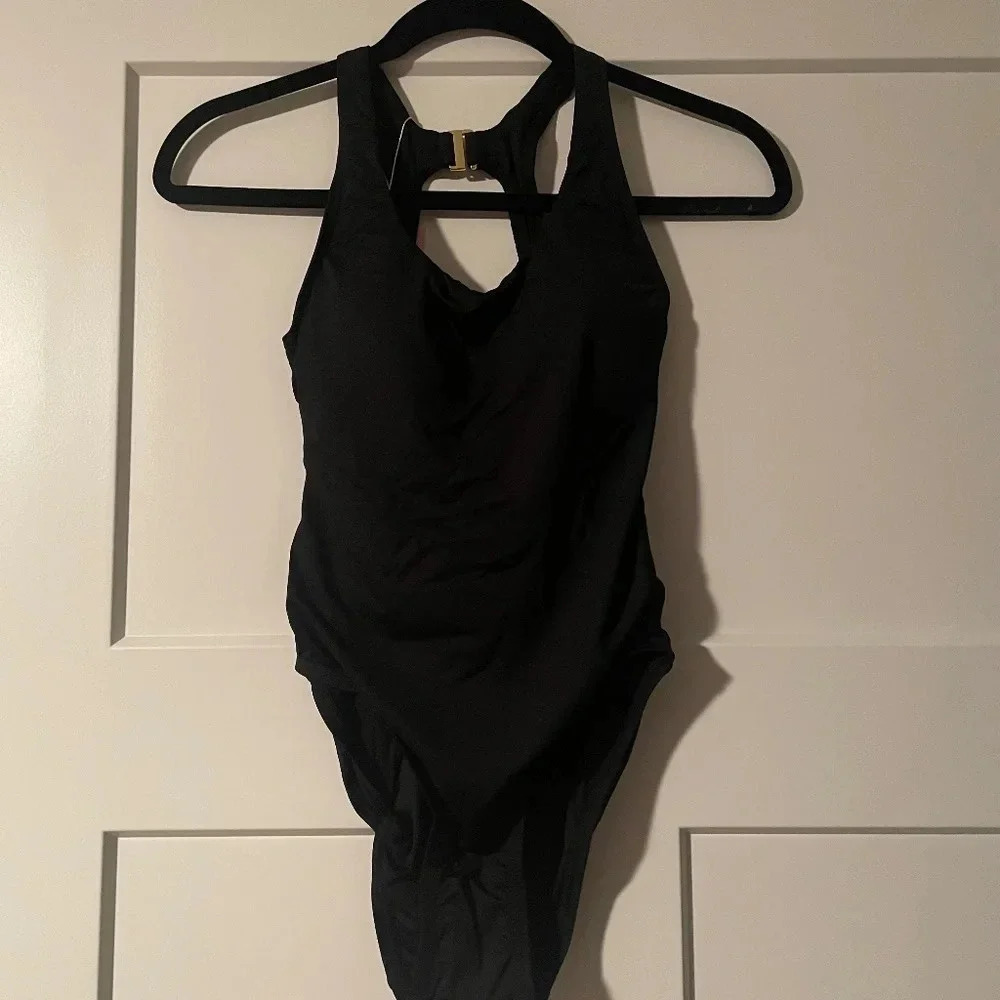 NWT Andie Swim Black Catalina Ribbed One Piece Size XXS - Picture 3 of 4